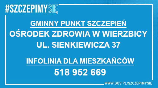 ulotka gminnego punktu szczepeiń